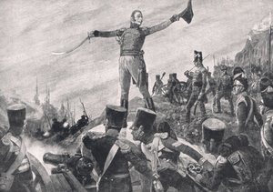 Le général Crawford donnant l